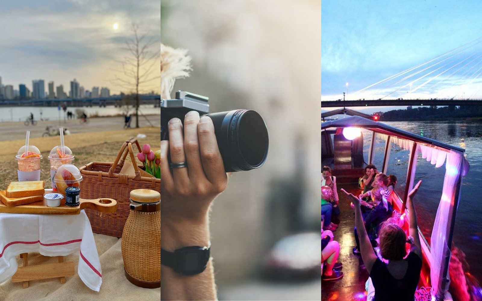 Piknik nad Wisłą + Prywatny fotograf + Rejs gondolą po Wiśle